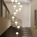 Axyaa Crystal Chandelier Stair Pendant Lamp for Modern Home Decoration