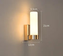 Axyaa Gold LED U-shaped Wall Lamp Sconce for Minimalist Bedroom Decor
