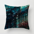 Axyaa Geometric Cat Hug Pillow Cover - Psychedelic Color Sofa Decor