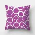 Axyaa Geometric Pattern Polyester Cushion Cover for Sofa Decor or Throw Pillow