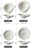 Axyaa Irregular Petal Bowl - Elegant Deep Plate for Salads, Fruits