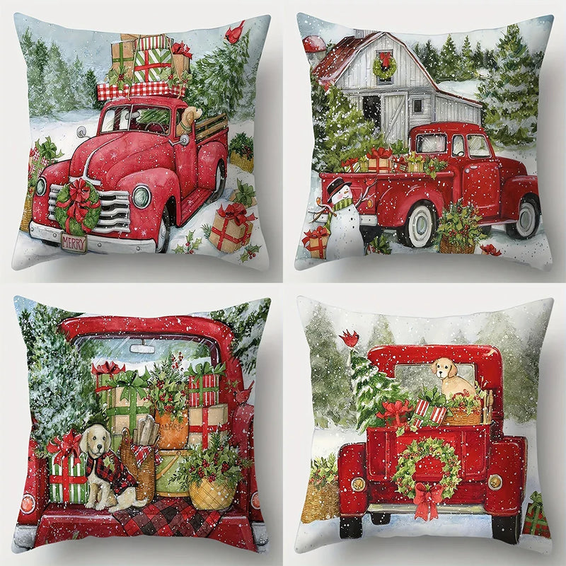 Axyaa Christmas Tree Pillowcase for Home Decor and Gifting