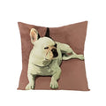 Axyaa Dog Print Linen Pillow Cover 45X45cm