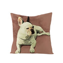 Axyaa Dog Print Linen Pillow Cover 45X45cm
