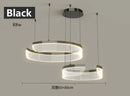 Axyaa Minimalist Circular Chandelier Pendant Lamp for Minimalist Living and Dining Rooms