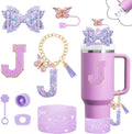 Axyaa Cup Set: Straw Topper, Boot, Stoppers, Handle Charms, Sticker for 30oz 40oz Tumbler