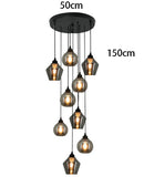 Axyaa Stainless Steel LED Chandelier Lights for Nordic Home Decor