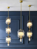 Axyaa Glass Marble LED Modern Pendant Ceiling Lamp