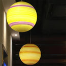 Axya Planet Pendant Lights: Decorative LED Chandelier, Indoor/Outdoor Resin Lamp