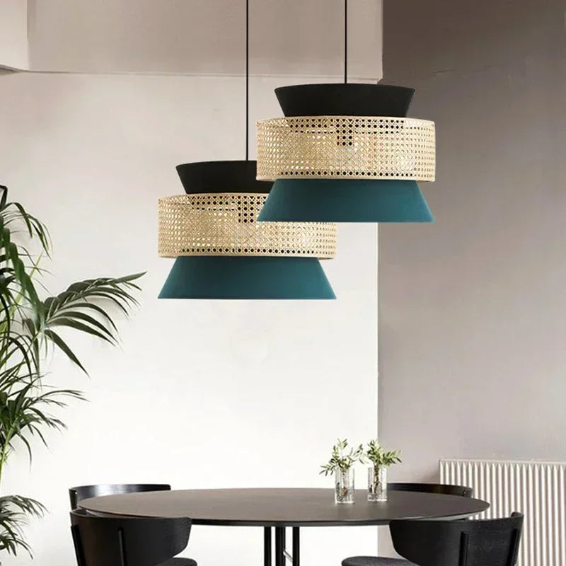 Axyaa Wabi Sabi Cloth Pendant Chandelier for Living Room or Lobby