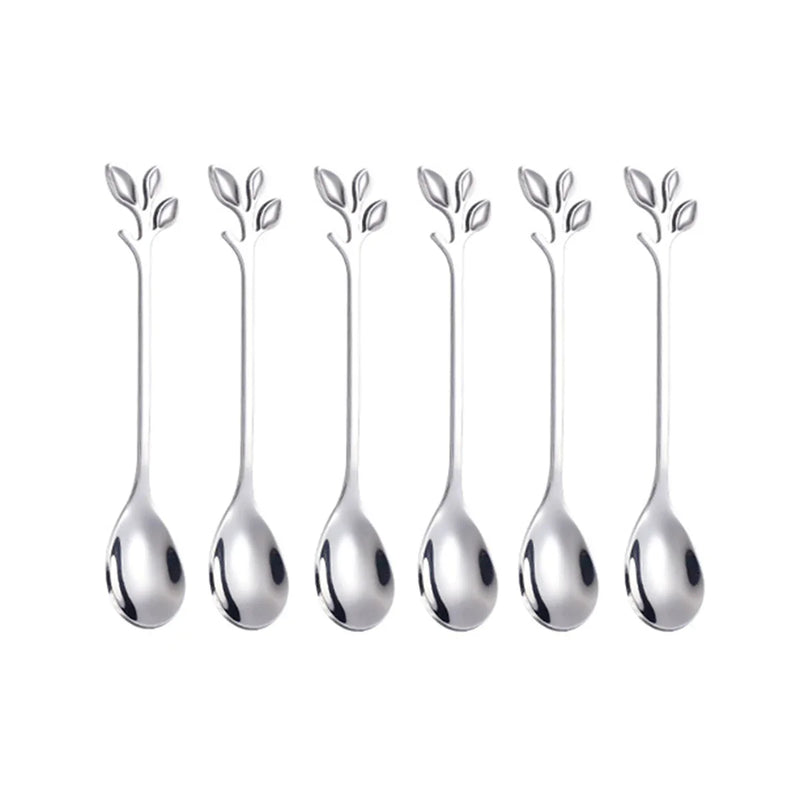 Axyaa Stainless Steel Ice Cream Scoop Set of 6 Pieces