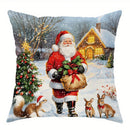 Axyaa Winter Wonderland Throw Pillow Cover for Sofa, Bedroom, Car - Festive Home Decor