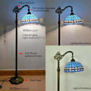 Axyaa Tiffany Stained Glass Floor Lamp - Retro American Design