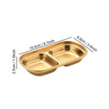 Axyaa Stainless Steel Dipping Sauce Bowls BBQ Vinegar Plates Kitchen Tableware