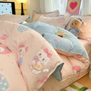 Axyaa Cotton Quilt Cover Single 150x200x230 Small Fresh Print