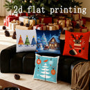 Axyaa Christmas Pillow Covers for Sofa, Bedroom, Car - Festive Decorative Cushion Cover