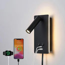 Axyaa Modern LED Wall Light with USB Charging – Simple & Sleek Lighting Solution
