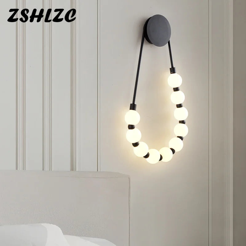Axyaa Nordic Style Black Wall Lamp for Modern Home Decor