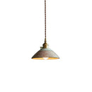 Axyaa Vintage Ceramic Pendant Light with Knob Switch and LED Copper Finish