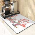 Axyaa Monkey Pattern Diatomaceous Earth Coasters: Stylish Cup Placemats & Coaster Set