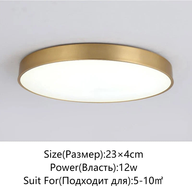 Axyaa Round LED Ceiling Light for Modern Living Spaces