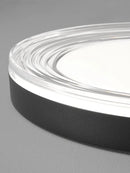 Axyaa Modern Glass Ceiling Light with Water Ripple Glass Lampshade