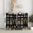 Axyaa 4-Door Shoe Storage Cabinet with Adjustable Shelves