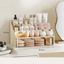 Axyaa Clear Makeup Organizer with Drawer: Cosmetic Storage Box for Dresser and Display