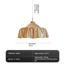 Axyaa Wabi Sabi White Cloth Fabric Pendant Light: Modern Retro LED Chandelier