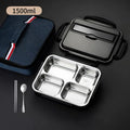 Axyaa 1500ML Stainless Steel Thermal Lunch Box Soup Bowl Leak-Proof Bento Box