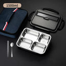 Axyaa 1500ML Stainless Steel Thermal Lunch Box Soup Bowl Leak-Proof Bento Box