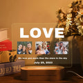 Axyaa Custom 3D Acrylic Photo Lamp LED Night Light for Loved Ones & Events.
