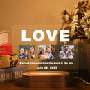 Axyaa Custom 3D Acrylic Photo Lamp LED Night Light for Loved Ones & Events.