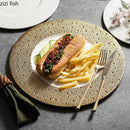 Axya Meteor Shower Dinner Plate Set - Elegant Ceramic Tableware Plate