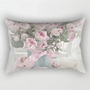 Pink Flower Polyester Pillowcase - Romantic Girl Room Aesthetic Decor