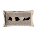 Axyaa Medieval Critter Embroidery Cushion Cover in Coffee Brown - 30x50cm