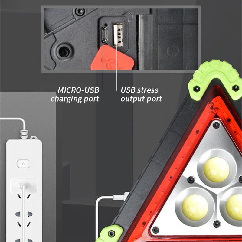 Axya Warning Triangle Car Safety Kit Roadside Reflective Signs - DOT Approved