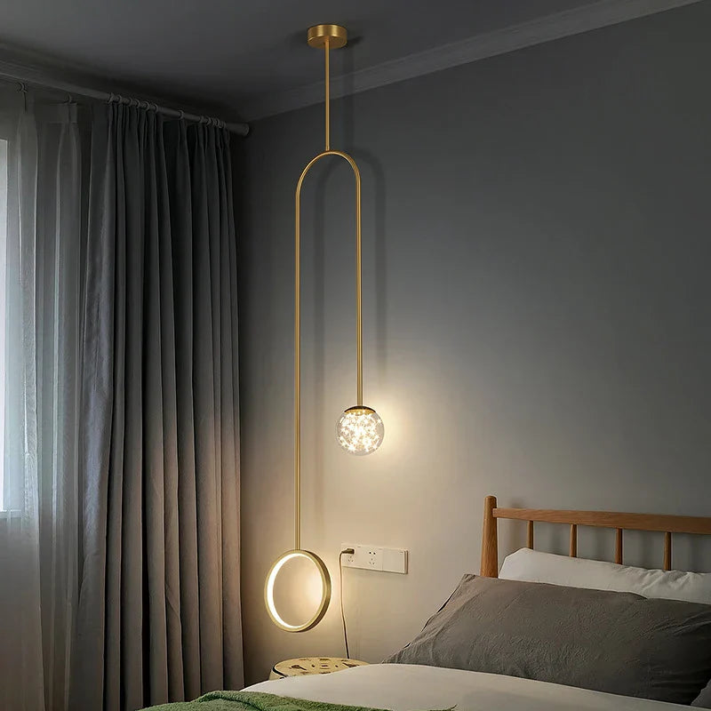 Axya Luxury LED Pendant Light for Bedroom and Living Room