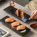 Axyaa Ceramic Sushi & Dessert Plate Set - Modern Molecular Cuisine Tableware