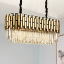 Axyaa Luxury Crystal Ceiling Chandelier Pendant Light for Living Room Kitchen Island
