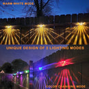 Axyaa Solar Fence Lights for Outdoor Pathway and Deck - Waterproof Step Lighting