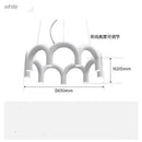 Axyaa LED U-shaped Chandelier for Modern Living Room, Bedroom, Kitchen, Bar, and Restaurant