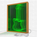 Axyaa 3D Cat Tunnel Neon Light Mirror Frame for Living Room Wall Art