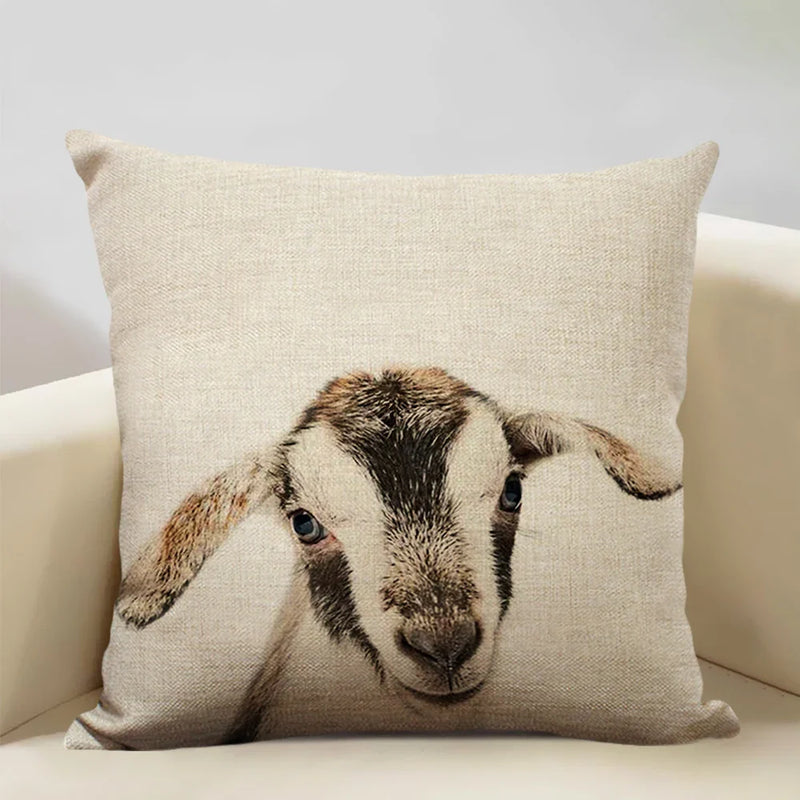 Animal Print Cushion 45x45cm for Sofa, Car Seat & Living Room Decor by Axyaa