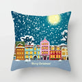 Axyaa Christmas Home Pillowcases Printed Bed Decoration Cushion Covers