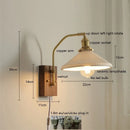 Axyaa Ceramic Copper LED Wall Light Rotatable Bedroom Lamp Indoor Home Decor E27