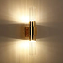 Axyaa Glass Wall Lighting Fixture Set with Bedroom Headboard, Living Room Background, and Corridor Ladder