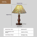 Axyaa Wooden Table Lamp, Wabi-sabi Retro Style, Solid Wood & Metal Bedroom Ambiance