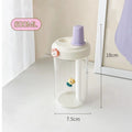 Axyaa Kids Bubble Tea Glass Bottle with Straw - BPA Free