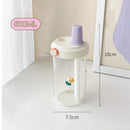 Axyaa Kids Bubble Tea Glass Bottle with Straw - BPA Free